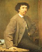 Paul Baudry Portrait of Charles Garnier oil painting on canvas